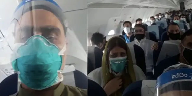 Türbülansa giren Hindistan uçağında yolcuların ölüm korkusu kamerada