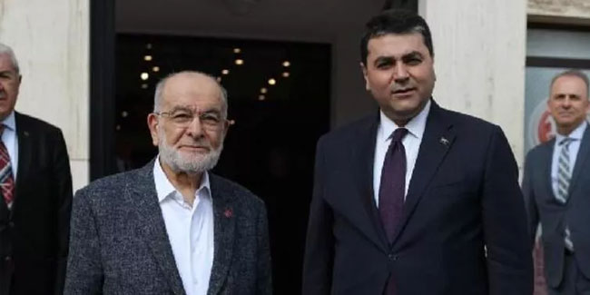 Karamollaoğlu, Demokrat Parti Genel Başkanı Uysal'ı ziyaret etti