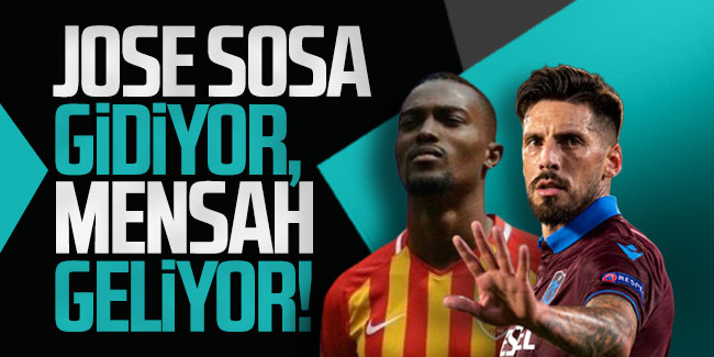 Trabzonspor'da Sosa gidiyor, Mensah geliyor