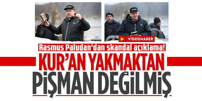 Türk Büyükelçiliği önünde Kur'an-ı Kerim yakan provokatör Rasmus Paludan'dan skandal açıklama!
