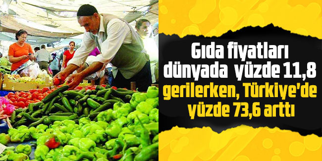 Türkiye'de yükselen gıda fiyatları dünyada düştü..