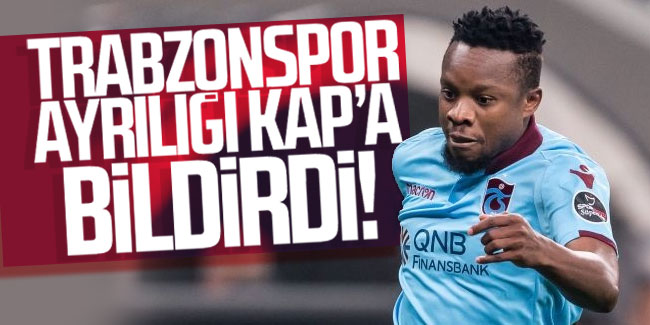 Trabzonspor Onazi'yi KAP'a bildirdi!