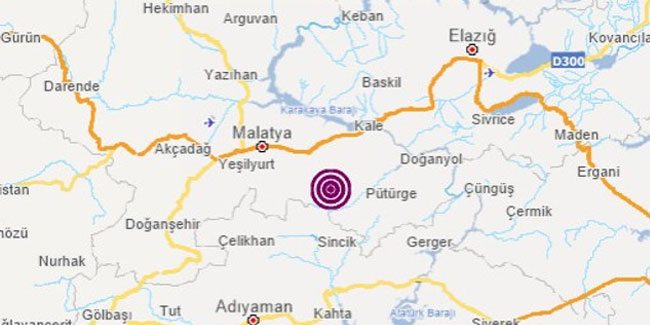 Malatya'da 4.7 büyüklüğünde deprem!
