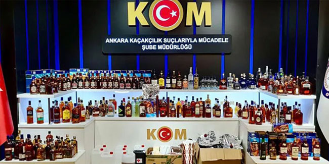 Ankara'da 'sahte içki' operasyonu: 4 gözaltı