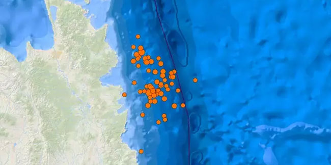 Dünyanın en büyük fay hattında 6.9'luk bir deprem daha! Altı saniye yetti