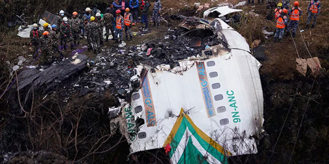 Uçak kazasında can kaybı 69'a çıktı