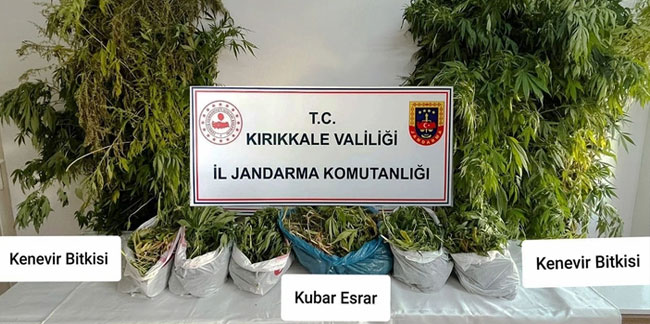 Kırıkkale'de Jandarma tarafından aranan uyuşturucu üreticisi suçüstü yakalandı!