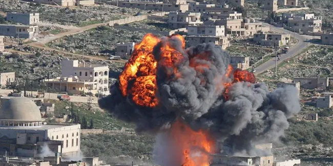 Esad ateşkesi yine bozup bomba yağdırdı