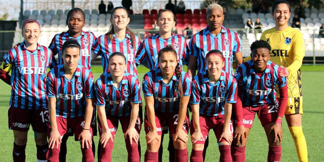 Trabzonspor Kadın Futbol Takımı ligdeki ilk puanlarını aldı