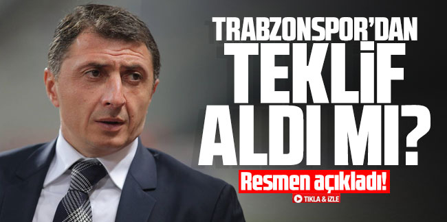 Şota Arveladze Trabzonspor'dan teklif aldı mı? Resmen açıkladı