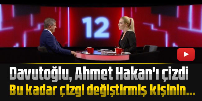 Davutoğlu, Ahmet Hakan'ı çizdi: Bu kadar çizgi değiştirmiş kişinin...