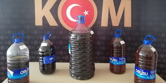 Burdur’da 38,5 litre kaçak içki yakalandı