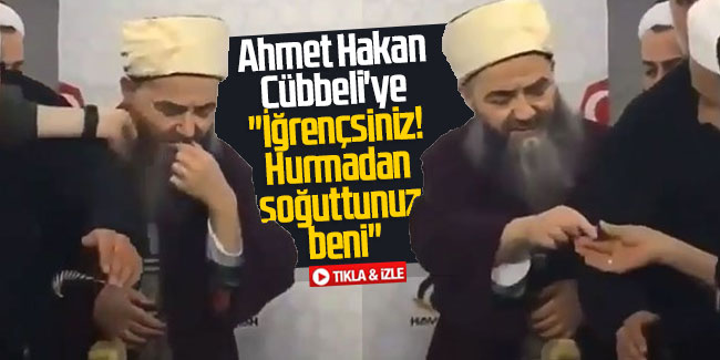 Ahmet Hakan Cübbeli'ye "İğrençsiniz! Hurmadan soğuttunuz beni"