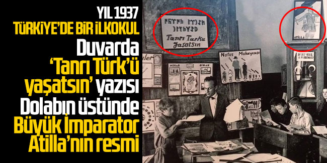 Yıl 1937, Türkiye'de bir ilkokul...  