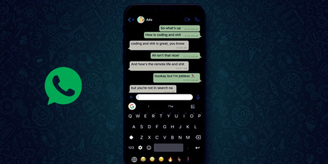 WhatsApp'ta karanlık modu aktif etmenin yolu