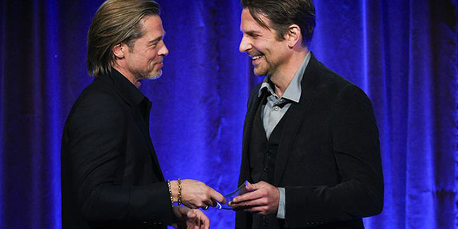 Brad Pitt'ten Bradley Cooper'a teşekkür: 'Onun sayesinde ayık kaldım'