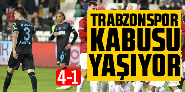 Trabzonspor kabusu yaşıyor!