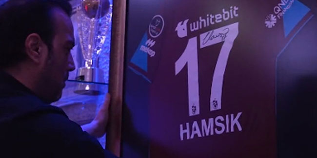 Hamsik'in imzalı forması Trabzonspor müzesinde