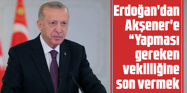 Erdoğan: Hanımefendinin yapması gereken vekilliğine son vermek