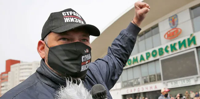 Belarus'ta muhalefet liderine şok ceza