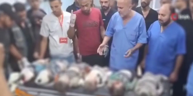 Filistinli doktor çocukların cenazesi önünde isyan etti: "Bu çocukların suçu ne?