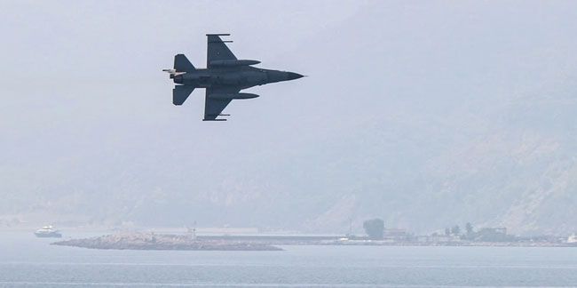 F-16'lar Antalya semalarında gözüktü