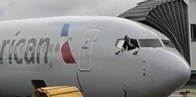Honduras'ta bir yolcu kokpiti bastı, uçuş kontrol düğmelerine zarar verdi
