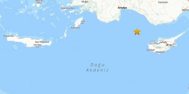 Antalya'da korkutan deprem