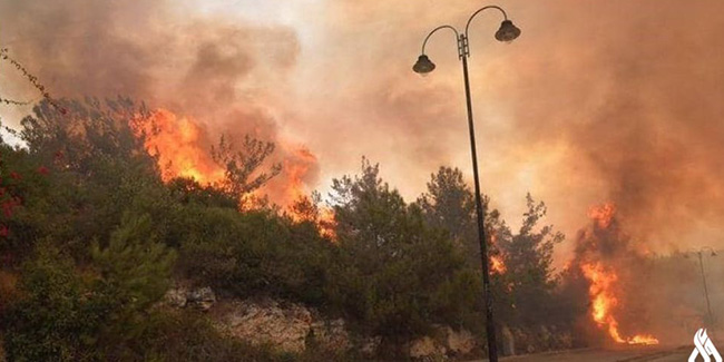 Lübnan’da aşırı sıcaklar yangına neden oldu: 1 ölü