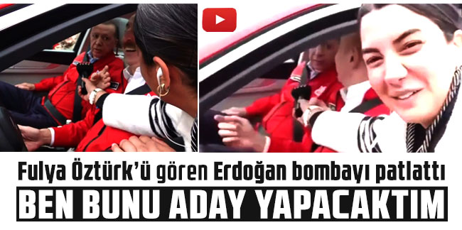 Fulya Öztürk'ü gören Erdoğan: ''Ben bunu aday yapacaktım, ortadan kayboldu''