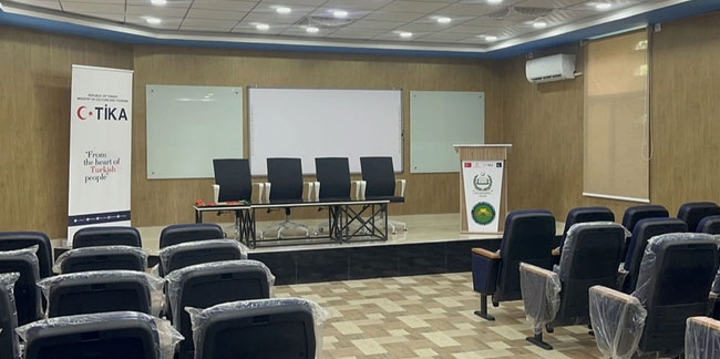 TİKA, Pakistan'daki Kaid-i Azam Üniversitesinde konferans salonu açtı