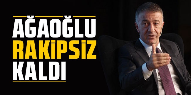 Trabzonspor'da Ahmet Ağaoğlu rakipsiz kaldı