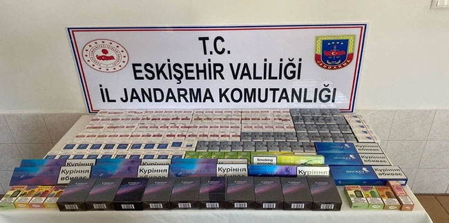 Eskişehir'de jandarmadan kaçak sigara operasyonu!