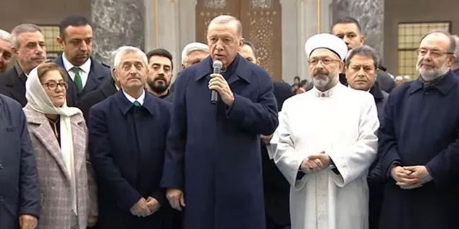 Erdoğan: Birlik ve beraberliği sembolüdür! Şahinbey Millet Camii açıldı