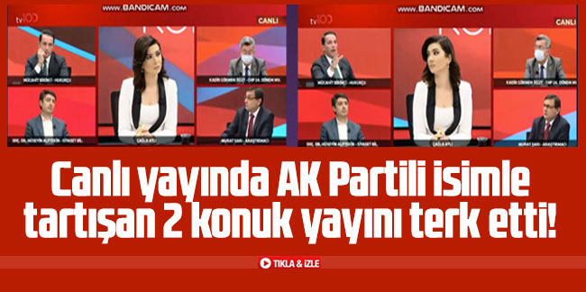 Canlı yayında AK Partili isimle tartışan 2 konuk yayını terk etti!