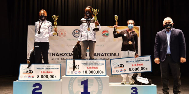  41. Uluslararası Trabzon Yarı Maratonu’nun ödülleri sahibini buldu