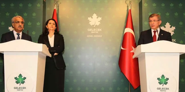 Buldan ve Sancar'dan Davutoğlu'na ziyaret: Acil seçim diyoruz