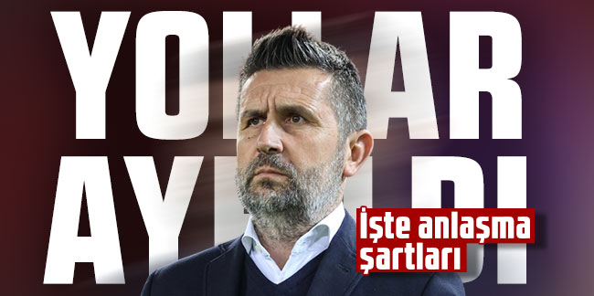 Trabzonspor Nenad Bjelica ile yollarını ayrıldı! İşte anlaşma şartları...