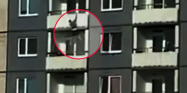 Yasak aşkın sonu kötü bitti! Yakalanmamak için balkondan sarkan adam 12. kattan düştü!