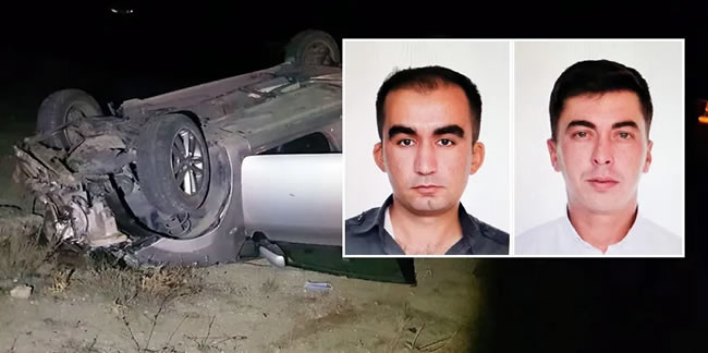 Yozgat'ta otomobil devrildi, 2 polis hayatını kaybetti