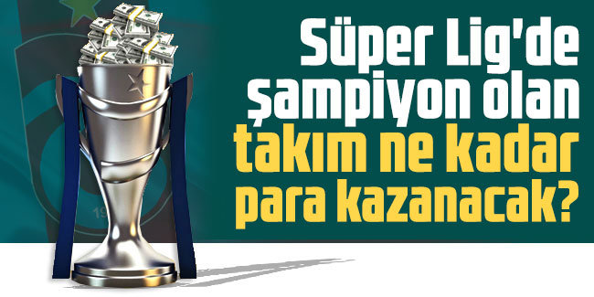 Süper Lig'de şampiyon olan takım ne kadar para kazanacak?
