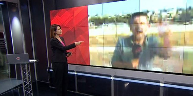 CNN Türk canlı yayınında patlama anı