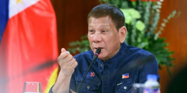 Duterte: Çin'in silahı var, bizim yok