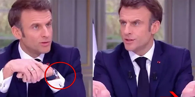 Macron’un saat hamlesi dikkatlerden kaçmadı
