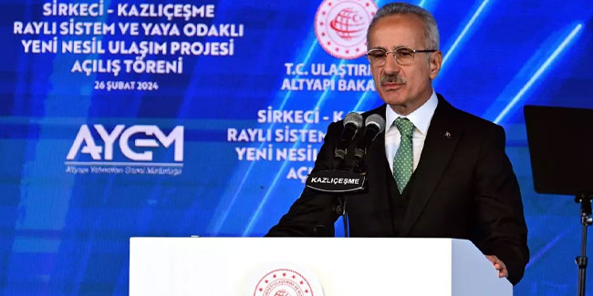 Bakan Uraloğlu: İstanbul'un ulaşım sorununu metrolarla çözeceğiz
