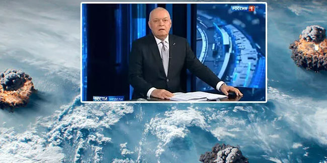 Rus devlet televizyonu Batı'yı nükleer yıkımla tehdit etti!