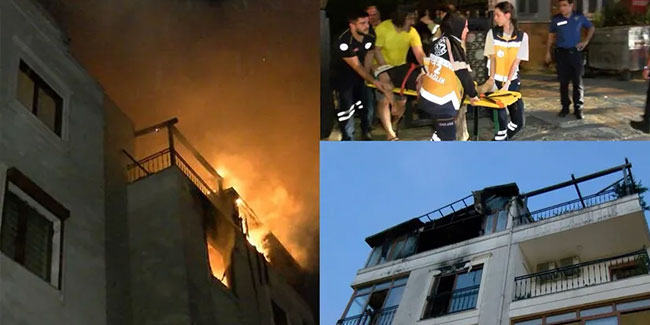 Kadıköy'de yangın: 3. kattan atlayan kadın hayatını kaybetti