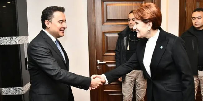DEVA Partisi lideri Babacan, İYİ Parti lideri Akşener ile görüştü