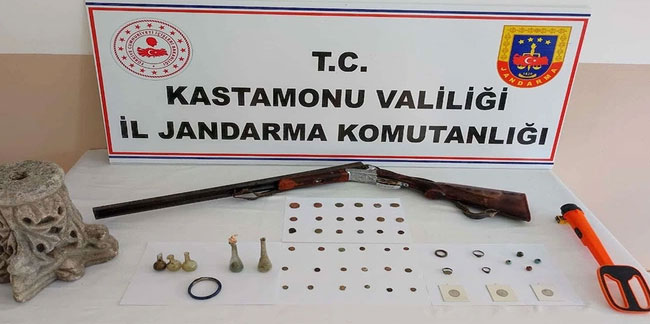 Kastamonu'da tarihi eser kaçakçılarına operasyon! Çok sayıda tarihi eser ele geçirildi: 1 gözaltı