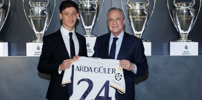 Arda Güler Real Madrid'e imza attı